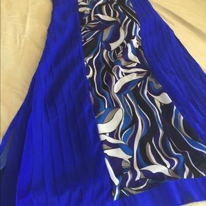 Pakistani shalwar suit in royal blue color